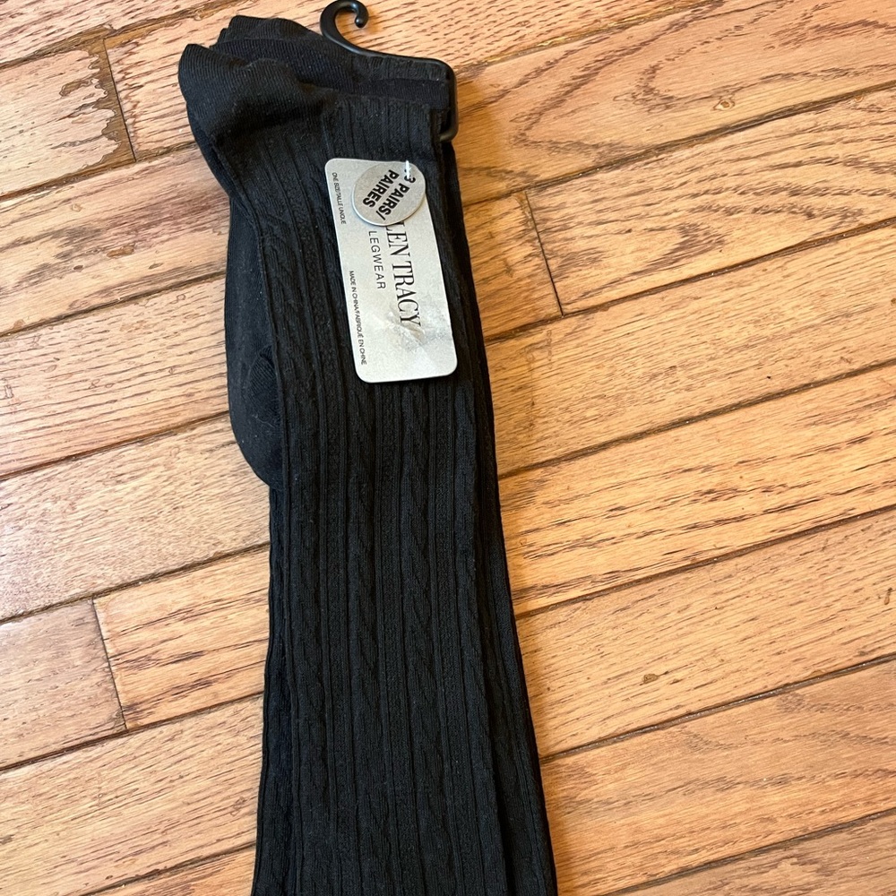 3 pairs Ellen Tracy leg-wear knee highs for $14